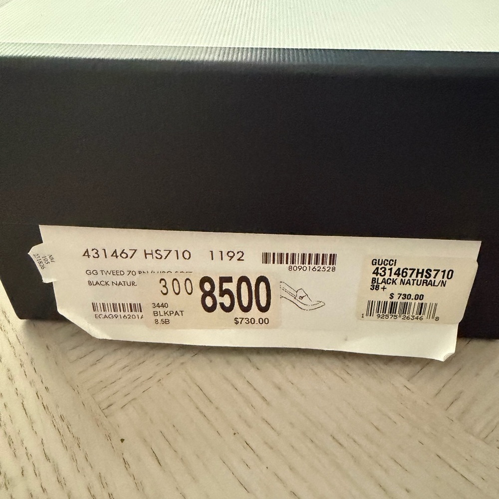 Gucci Black Tweed Loafers - Picture 10 of 11